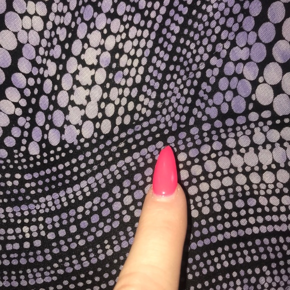 Pretty black & purple chiffon skirt - Picture 7 of 7